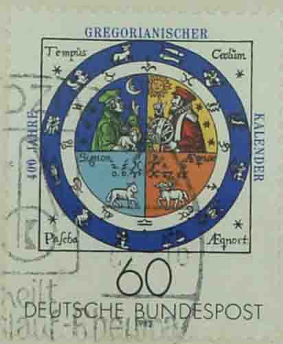 Temporary depection of gregorian Calendar by Johannes Rasch
